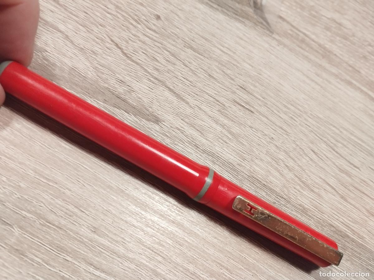 Old Fountain Pens: FAC 34 PLUMA ESTILOGRAFICA D.H. FRANCE. COLOR ROJO. BUENA CALIDAD.