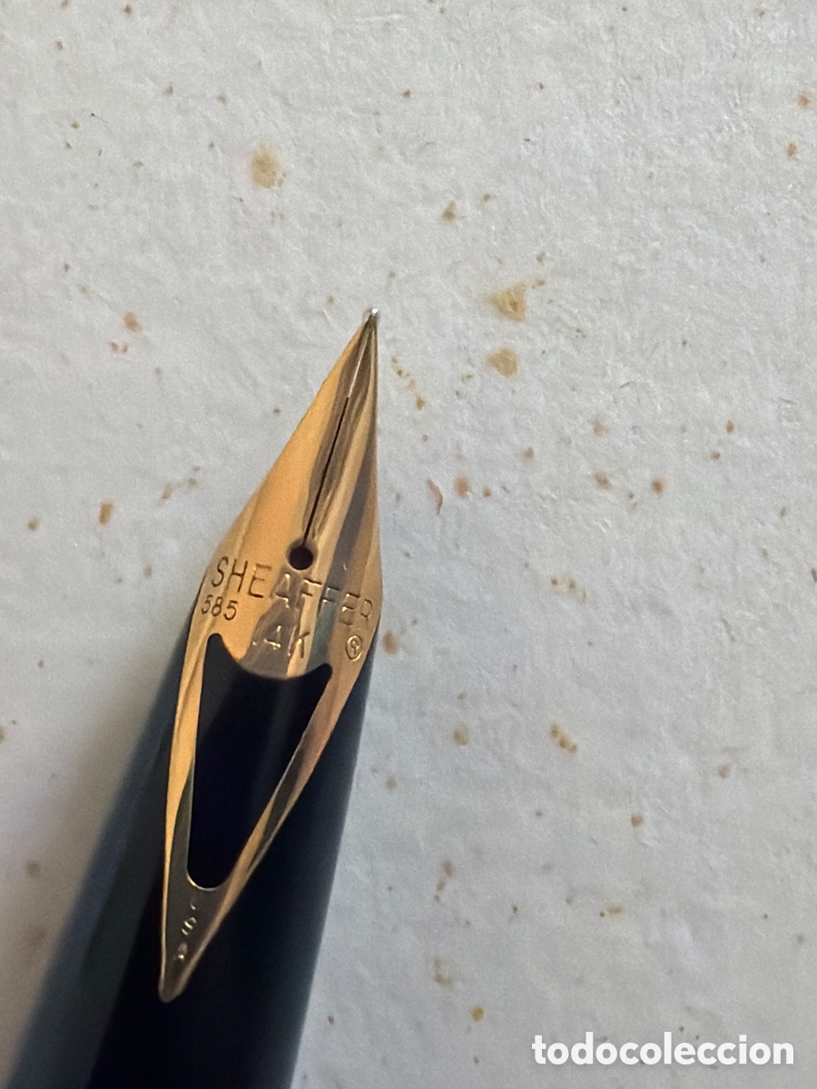 Plumas estilogr&aacute;ficas antiguas: Pluma Sheaffer con plumin de 14k - Foto 4