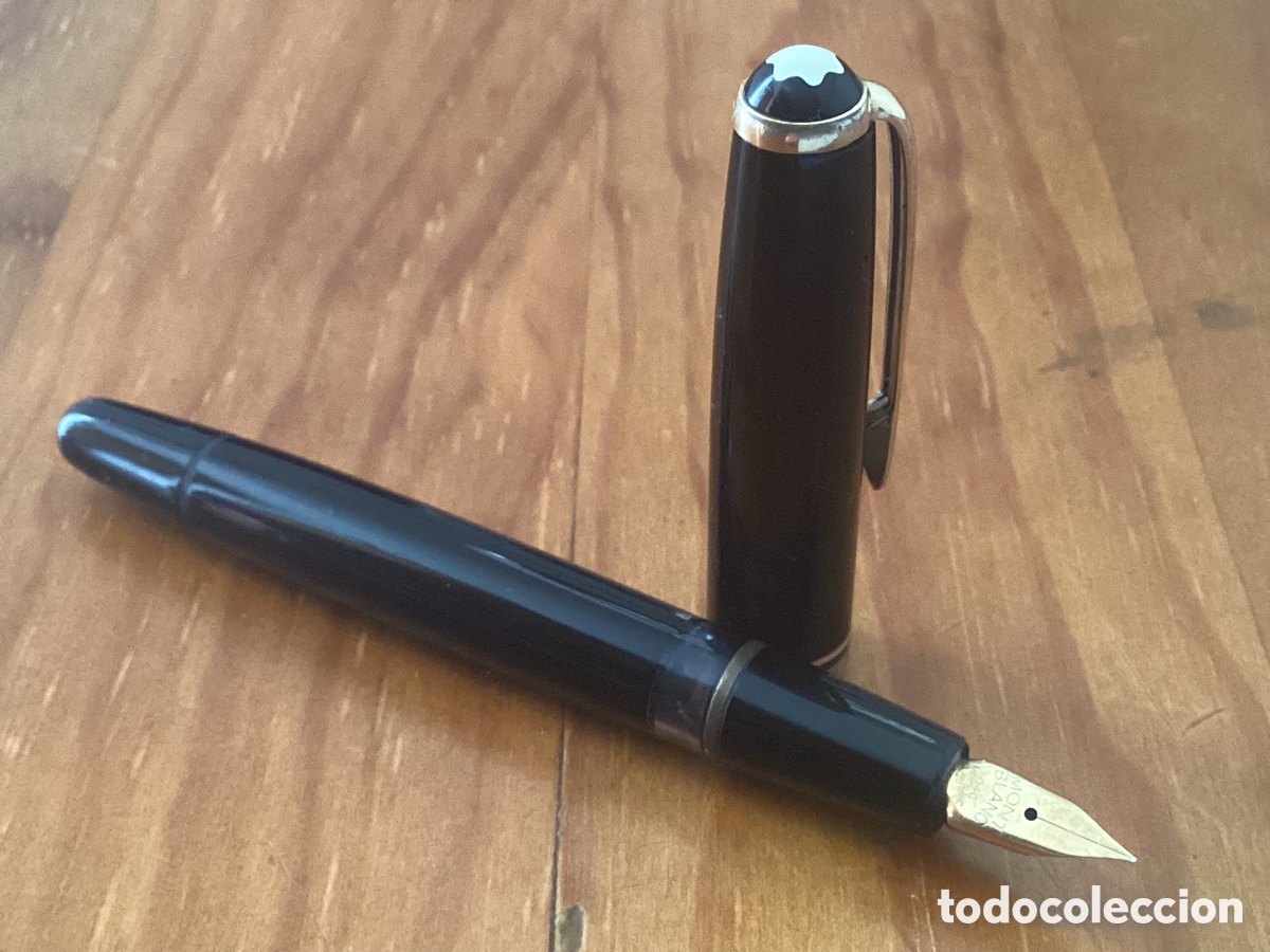 Alte F&uuml;llfederhalter: Estilogr&aacute;fica Vintage Montblanc No. 26 &ndash; Plum&iacute;n Oro 14C 585 &ndash; Carga por Bot&oacute;n (Button Filler) 1950.