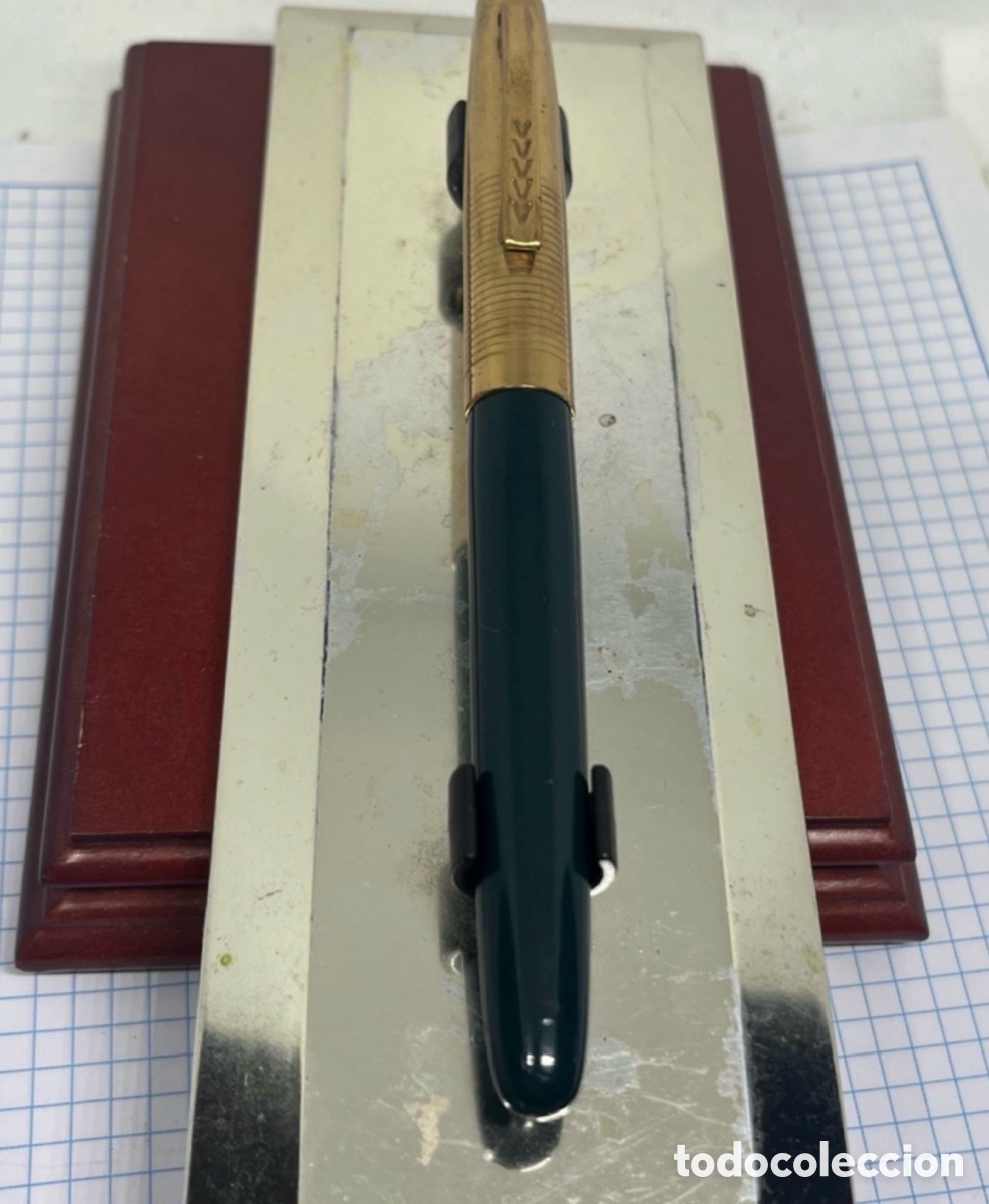Plumas estilogr&aacute;ficas antiguas: PARKER 51 , CAPUCH&Oacute;N ROILED GOLD Y PLUMIN DE ORO