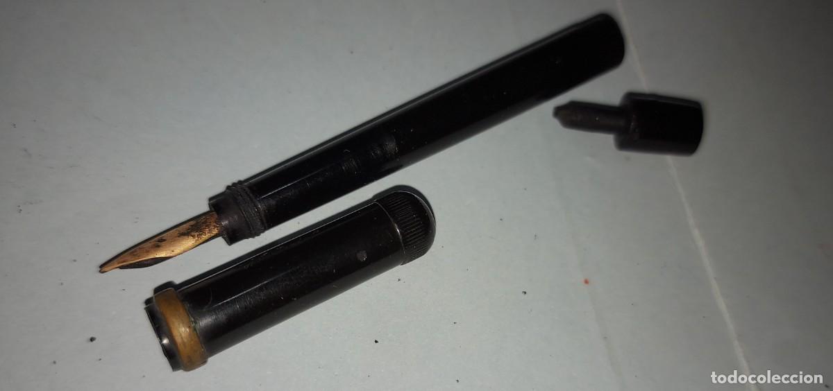 Plumas estilogr&aacute;ficas antiguas: PLUMA ESTILOGRAFICA DE SEGURIDAD ANTIGUA OSMIA, SAFETY PEN