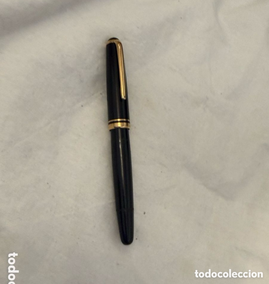 Plumas estilogr&aacute;ficas antiguas: Pluma Montblanc 252 Original &ndash; Celuloide Negro, Plum&iacute;n Oro 14C &ndash; Alemania, a&ntilde;os 50