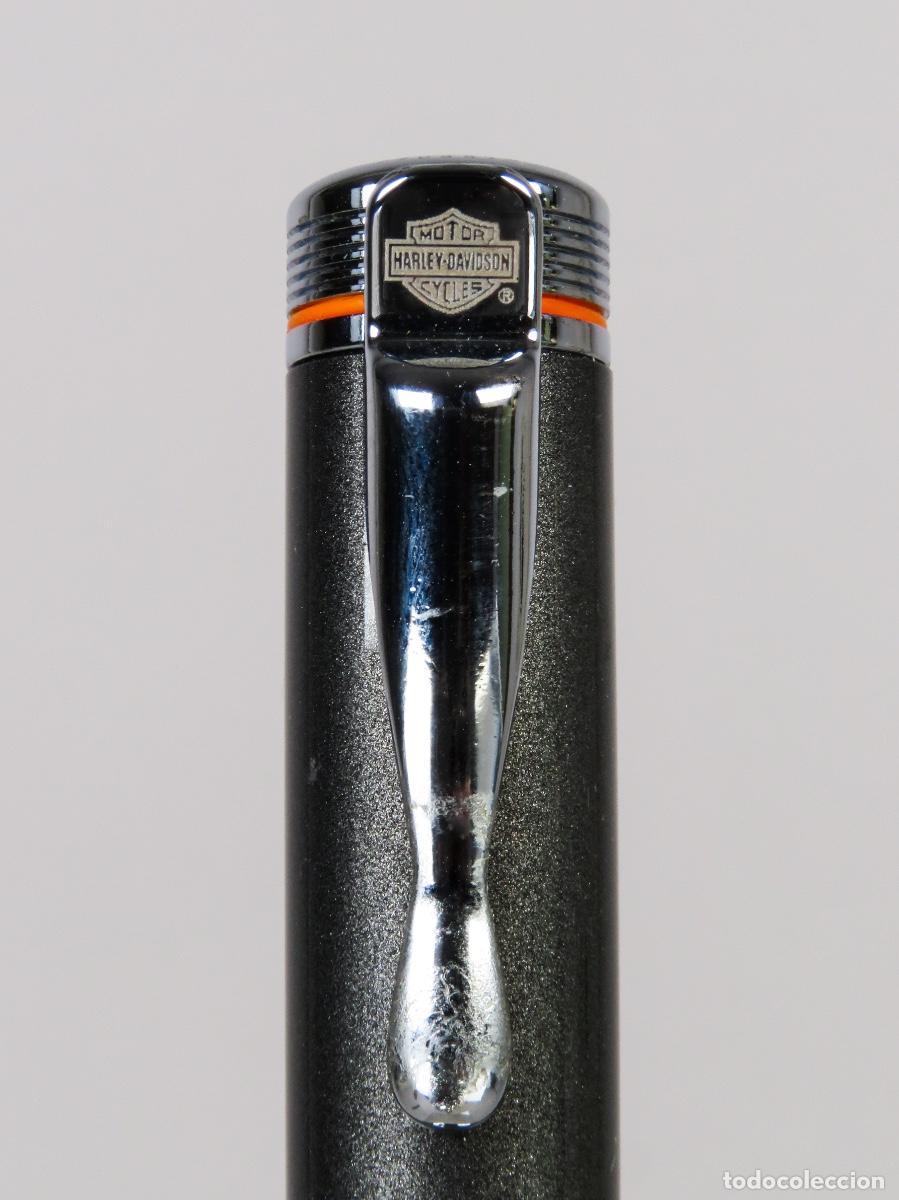 Plumas estilogr&aacute;ficas antiguas: Pluma Harley Davidson con estuche original - Foto 8