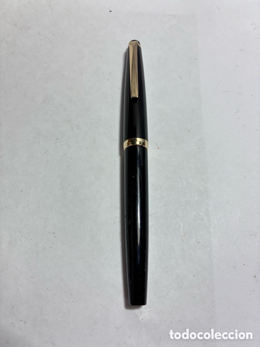 Plumas estilogr&aacute;ficas antiguas: PLUMA PILOT SUPER QUALITY-NEGRA-TAPA NEGRA CON DEFECTO