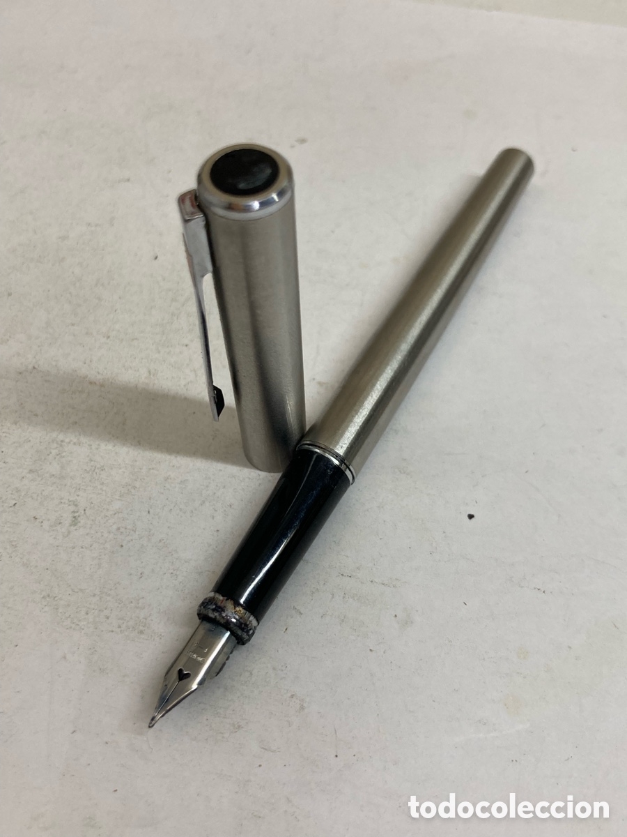 Plumas estilogr&aacute;ficas antiguas: Pluma Sheaffer cuerpo met&aacute;lico - Foto 2