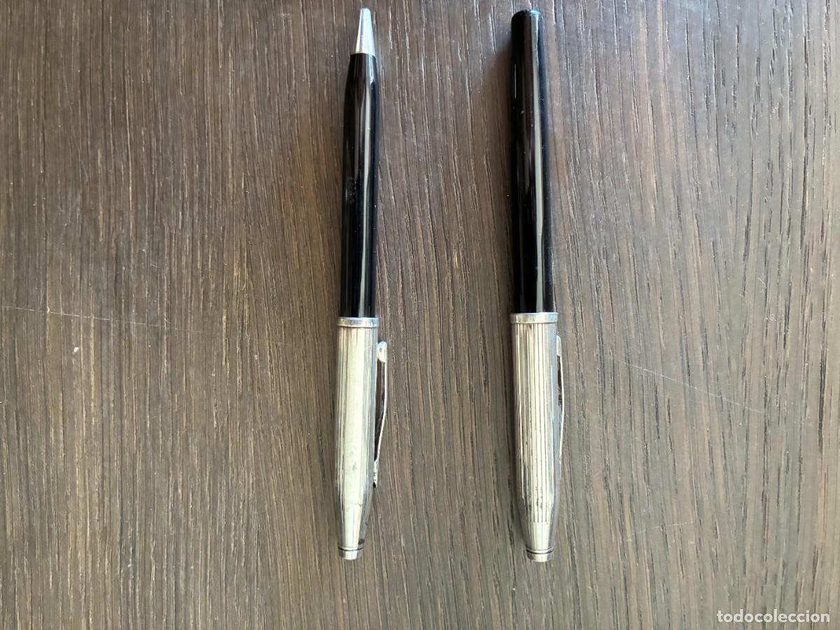 Plumas estilogr&aacute;ficas antiguas: Bol&iacute;grafo i Pluma Cross