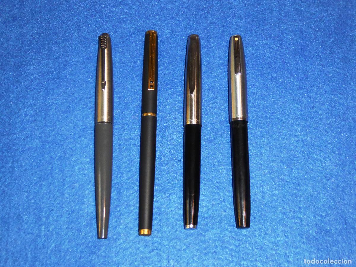 Plumas estilogr&aacute;ficas antiguas: LOTE DE 4 PLUMAS PARKER - SHEAFFER - SCRIKSS - INOXCROM