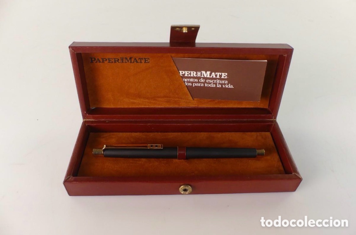 Plumas estilogr&aacute;ficas antiguas: PLUMA PAPER MATE , MADE IN GERMANY , a&ntilde;os 70/80 con su estuche