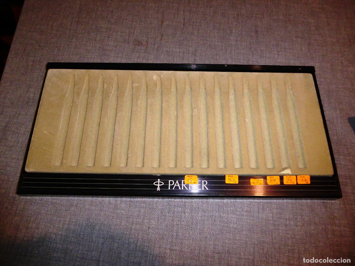 Plumas estilogr&aacute;ficas antiguas: BANDEJA EXPOSITORA PARKER PARA 16 PIEZAS