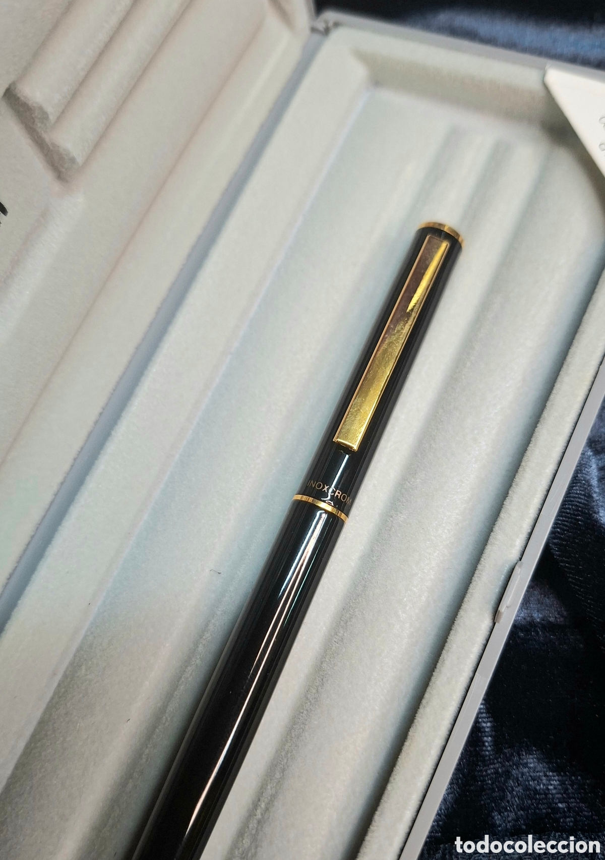 Plumas estilogr&aacute;ficas antiguas: Pluma Inoxcrom nueva en caja original. - Foto 7