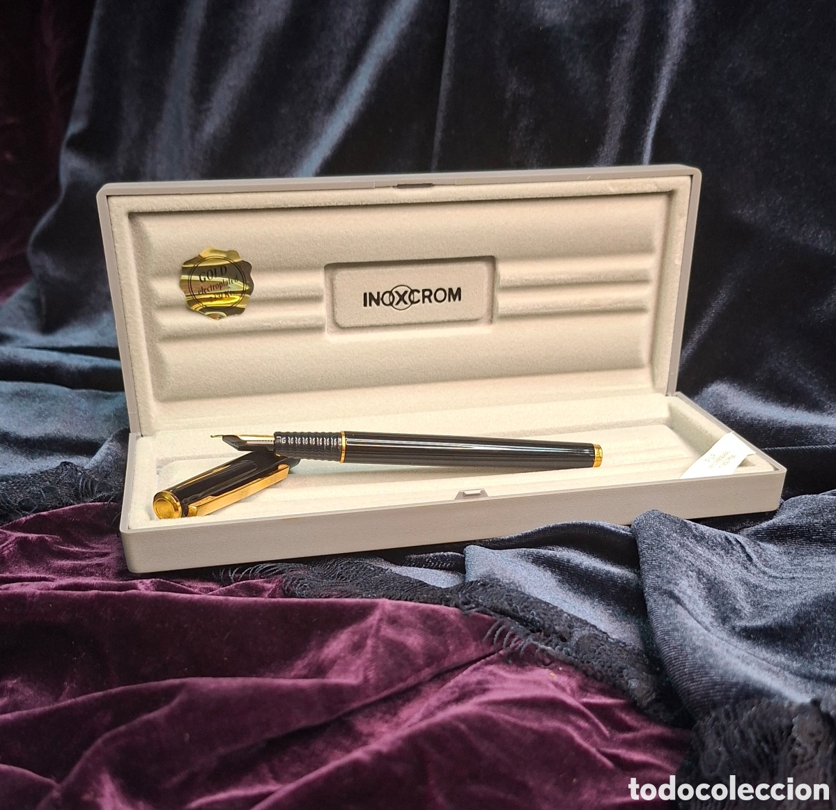Plumas estilogr&aacute;ficas antiguas: Pluma Inoxcrom nueva en caja original. - Foto 9