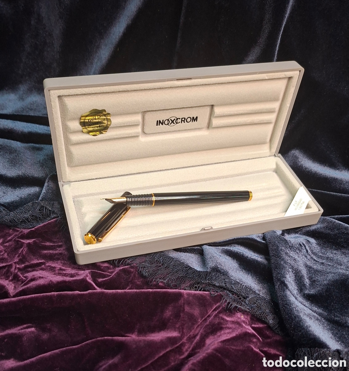 Plumas estilogr&aacute;ficas antiguas: Pluma Inoxcrom nueva en caja original. - Foto 17