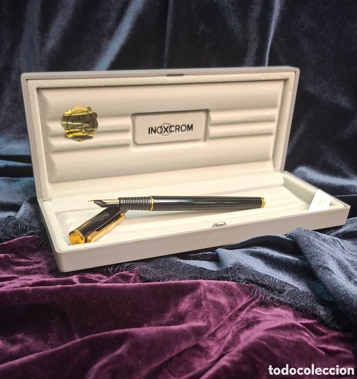 Plumas estilogr&aacute;ficas antiguas: Pluma Inoxcrom nueva en caja original. - Foto 19