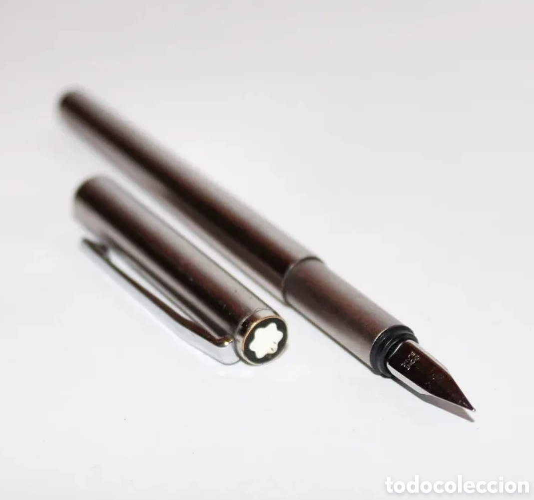 Plumas estilogr&aacute;ficas antiguas: Pluma Montblanc Noblesse de acero - Foto 2