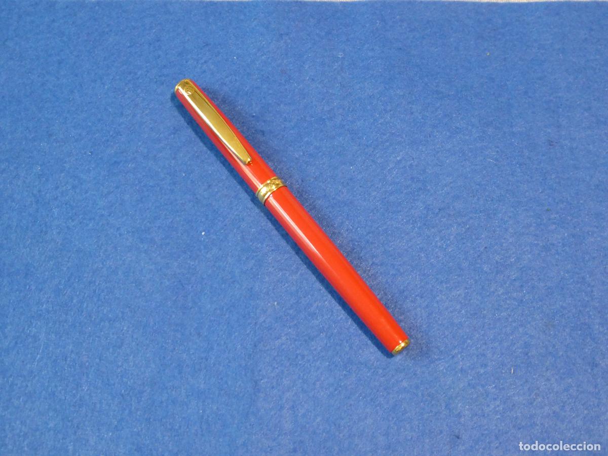 Plumas estilogr&aacute;ficas antiguas: PLUMA ESTILOGRAFICA INOXCROM PARIS - ROJO - NUEVA