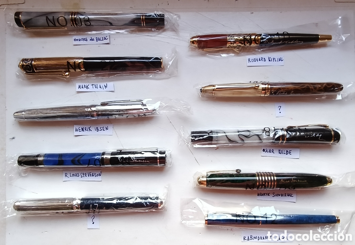 Plumas estilogr&aacute;ficas antiguas: Plumas grandes escritores