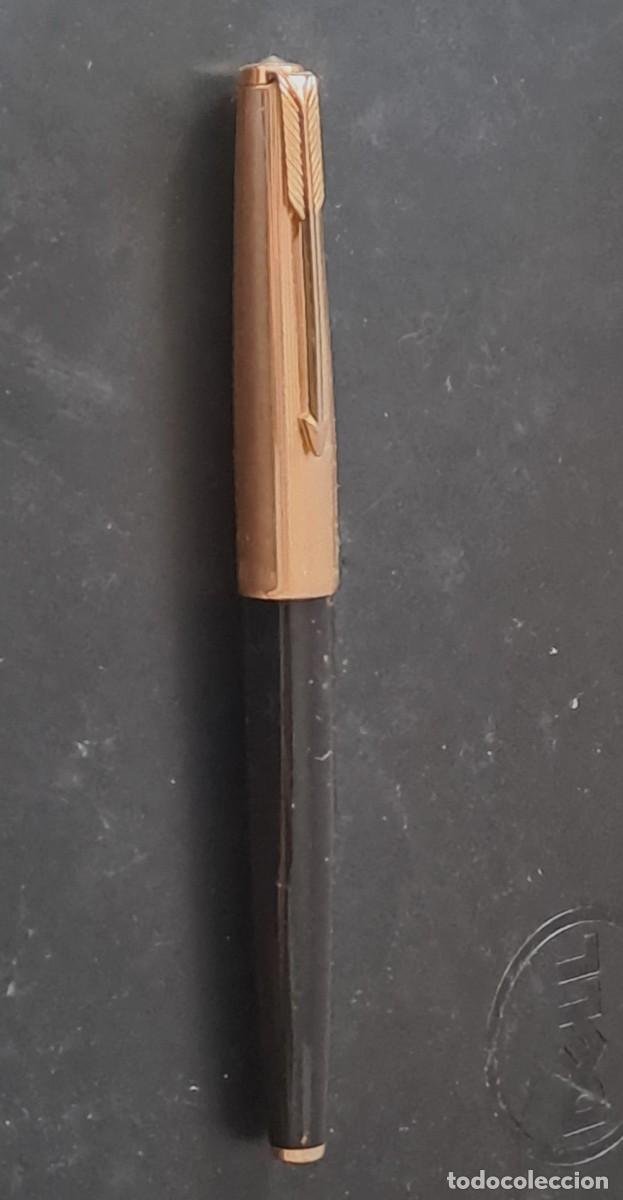 Plumas estilogr&aacute;ficas antiguas: ANTIGUA PLUMA ESTILOGRAFICA PARKER 45 CUSTOM CAPUCHON CHAPADO EN ORO