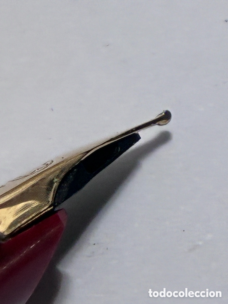 Plumas estilogr&aacute;ficas antiguas: Pluma Montblanc Generation burdeos plumin oro 14kl - Foto 6