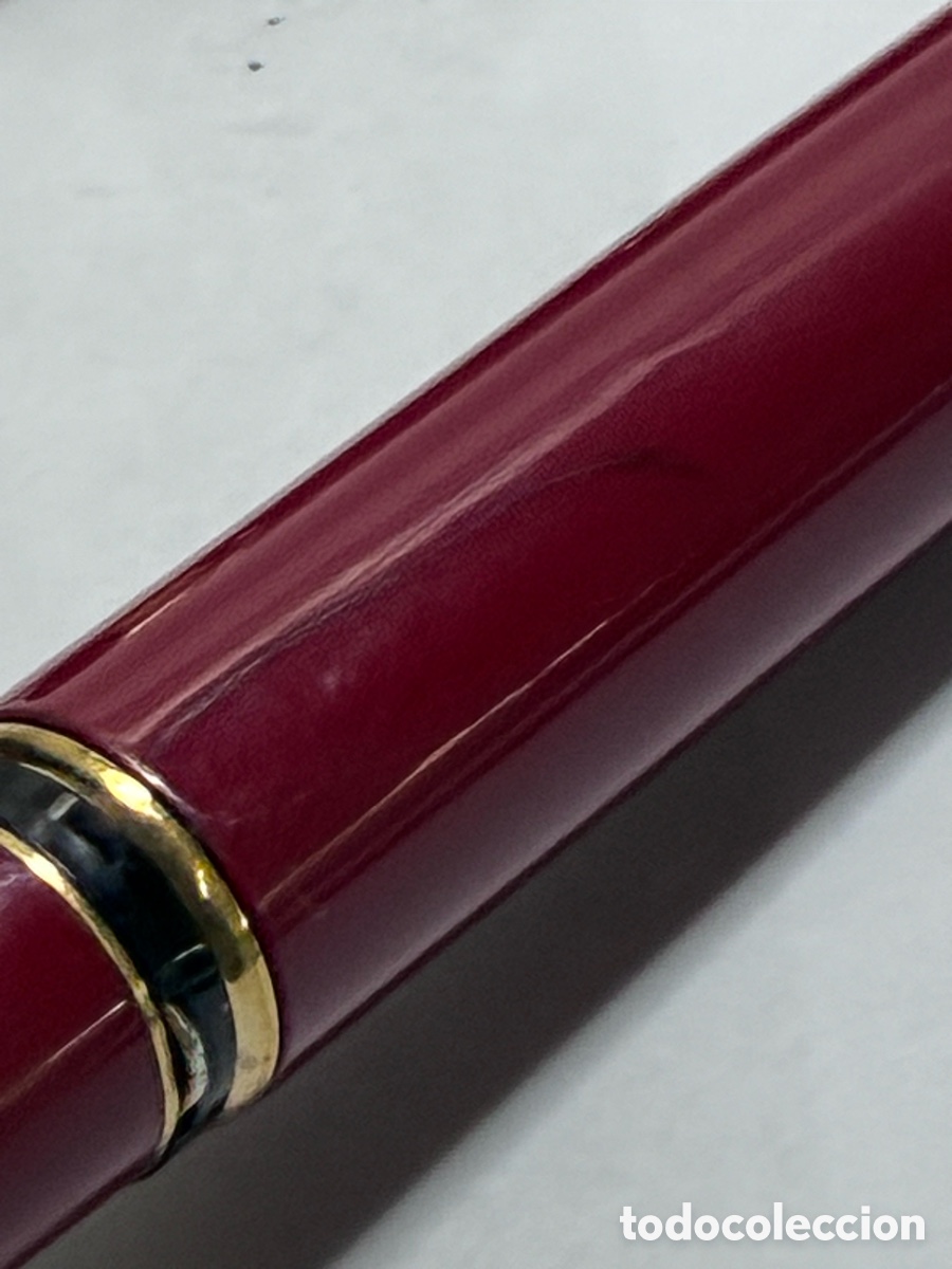 Plumas estilogr&aacute;ficas antiguas: Pluma Montblanc Generation burdeos plumin oro 14kl - Foto 8