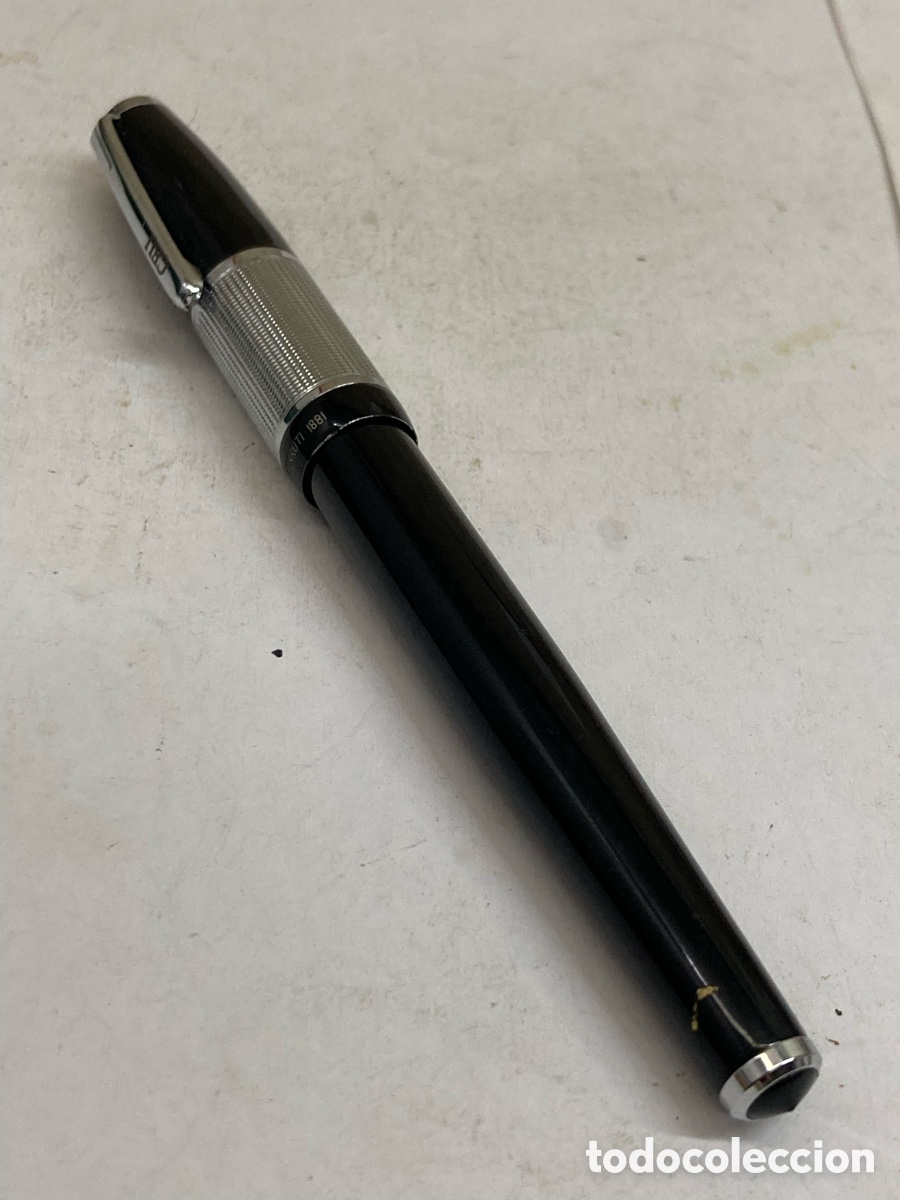 Plumas estilogr&aacute;ficas antiguas: Pluma Durruti 1881 cuerpo celuloide negro