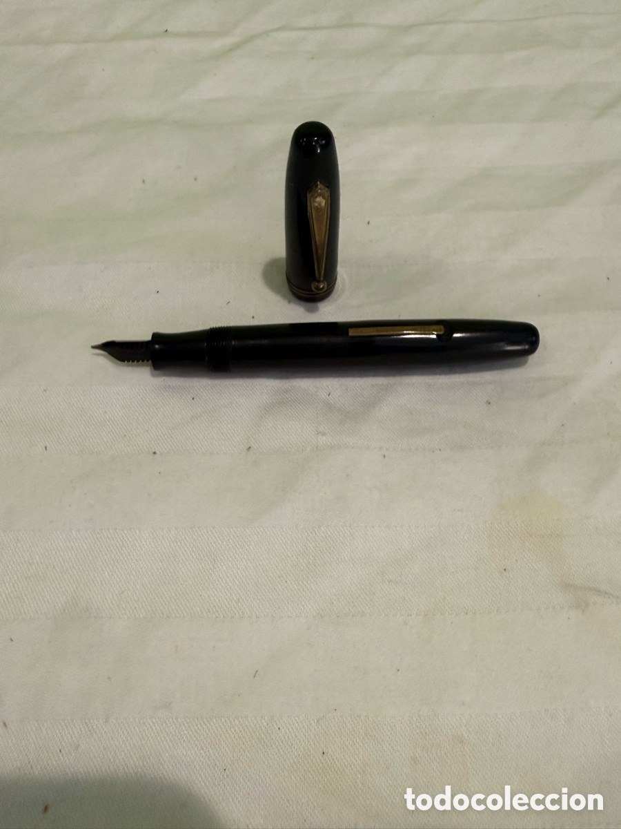 Plumas estilogr&aacute;ficas antiguas: Antigua pluma estilogr&aacute;fica PARKER PARKETTE DE LUXE negra &ndash; USA &ndash; A&ntilde;os 30&ndash;40 &ndash; Para restaurar