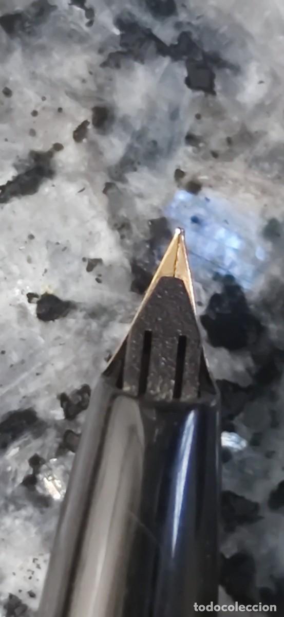 Plumas estilogr&aacute;ficas antiguas: Sheaffer plum&iacute;n oro 14K vintage - Foto 7
