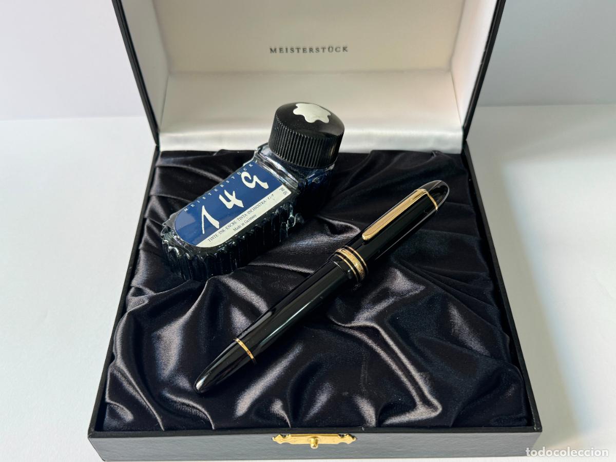 Plumas de tinta permanente antigas: MONTBLANC MEISTERSTUCK N&ordm; 149, PLUMIN ORO DE 18KT 750, MADE IN GERMANY