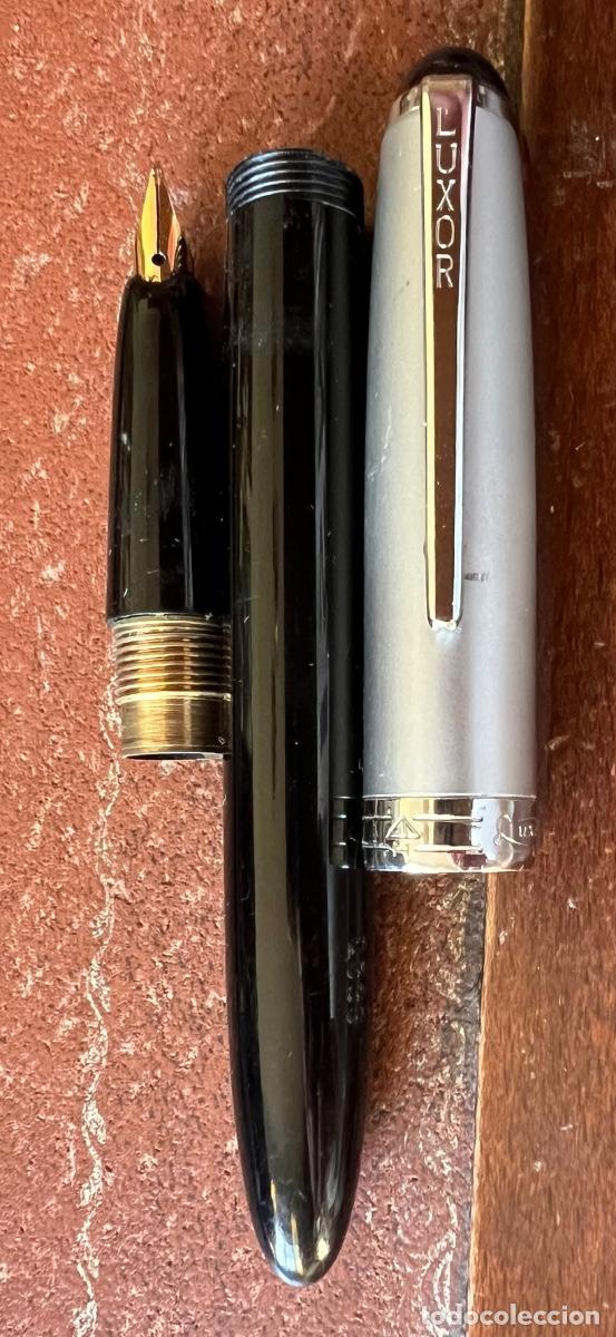 Plumas estilogr&aacute;ficas antiguas: Pluma Luxor con estuche - Foto 4