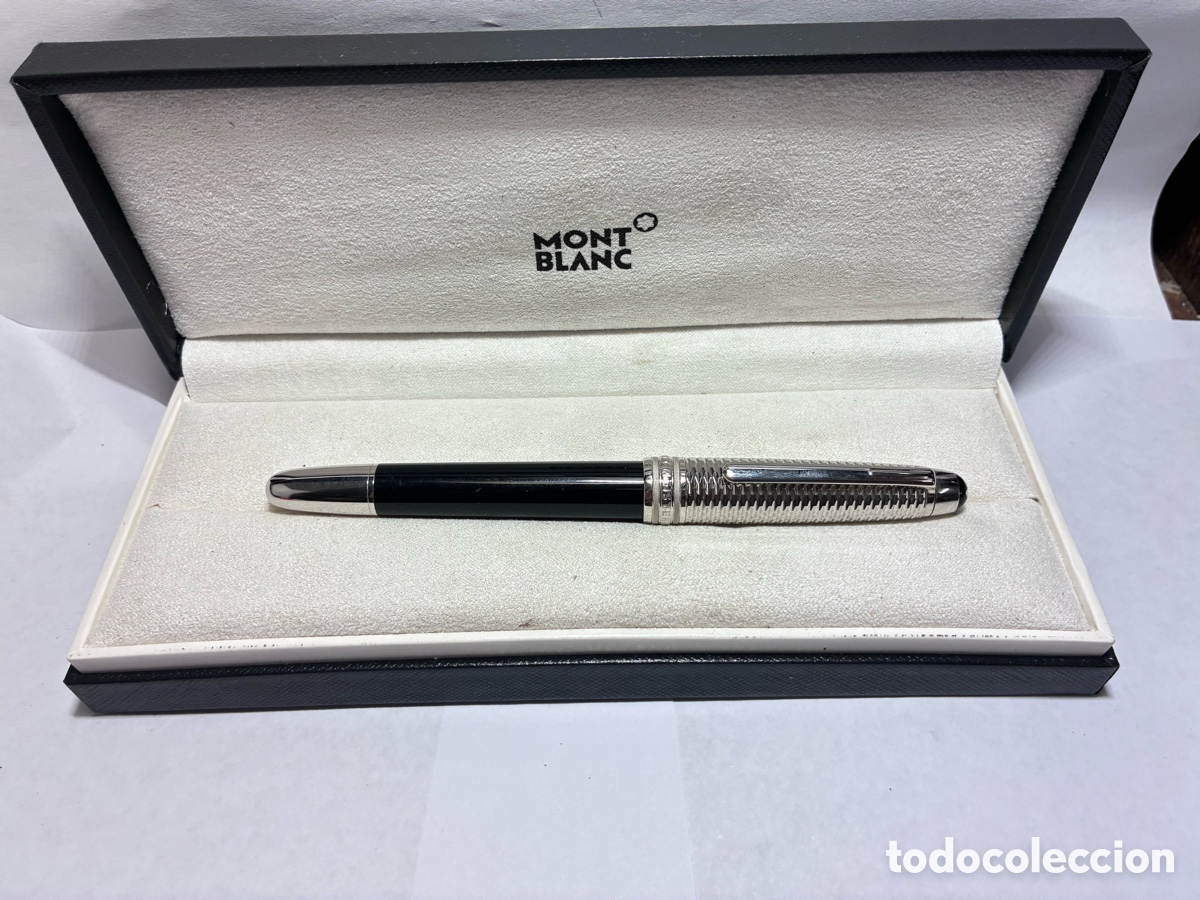 Plumas estilogr&aacute;ficas antiguas: Montblanc Meisterstuck 145 Doue Geometr&iacute;a Pluma Estilogr&aacute;fica con caja