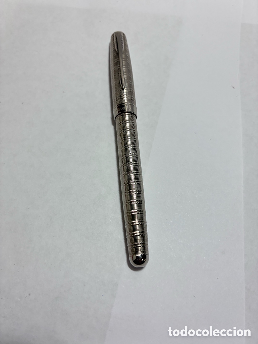 Plumas estilogr&aacute;ficas antiguas: Pluma Parker Sonnet Tartan ST plumin 18kl con adaptador tinta