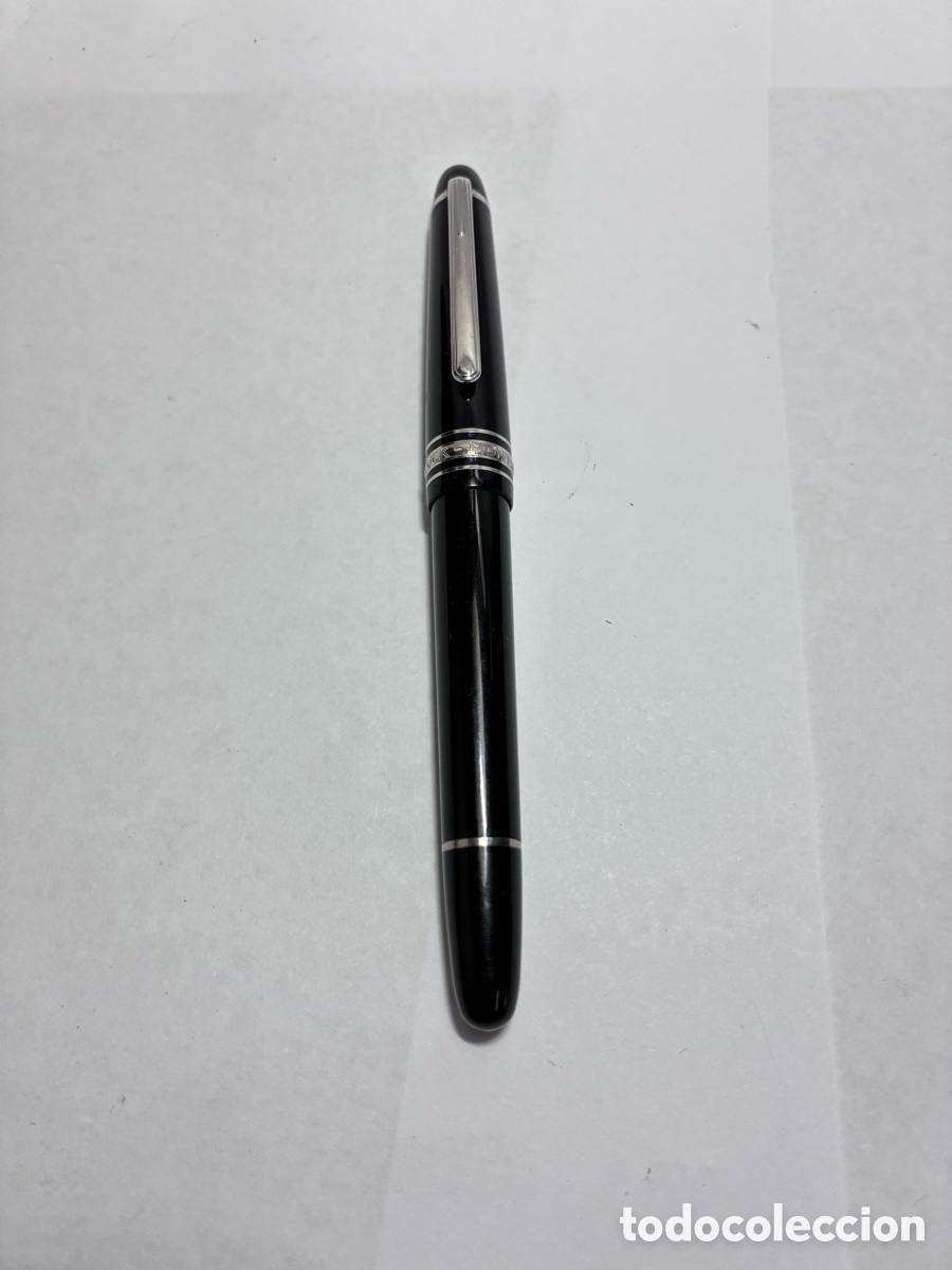 Plumas estilogr&aacute;ficas antiguas: Pluma estilogr&aacute;fica Montblanc Meisterstuck Classic platinium plumin 14kl