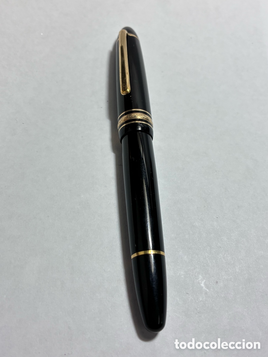 Plumas estilogr&aacute;ficas antiguas: Montblanc 146 Pluma Estilogr&aacute;fica 14K Plum&iacute;n Excelente Estado