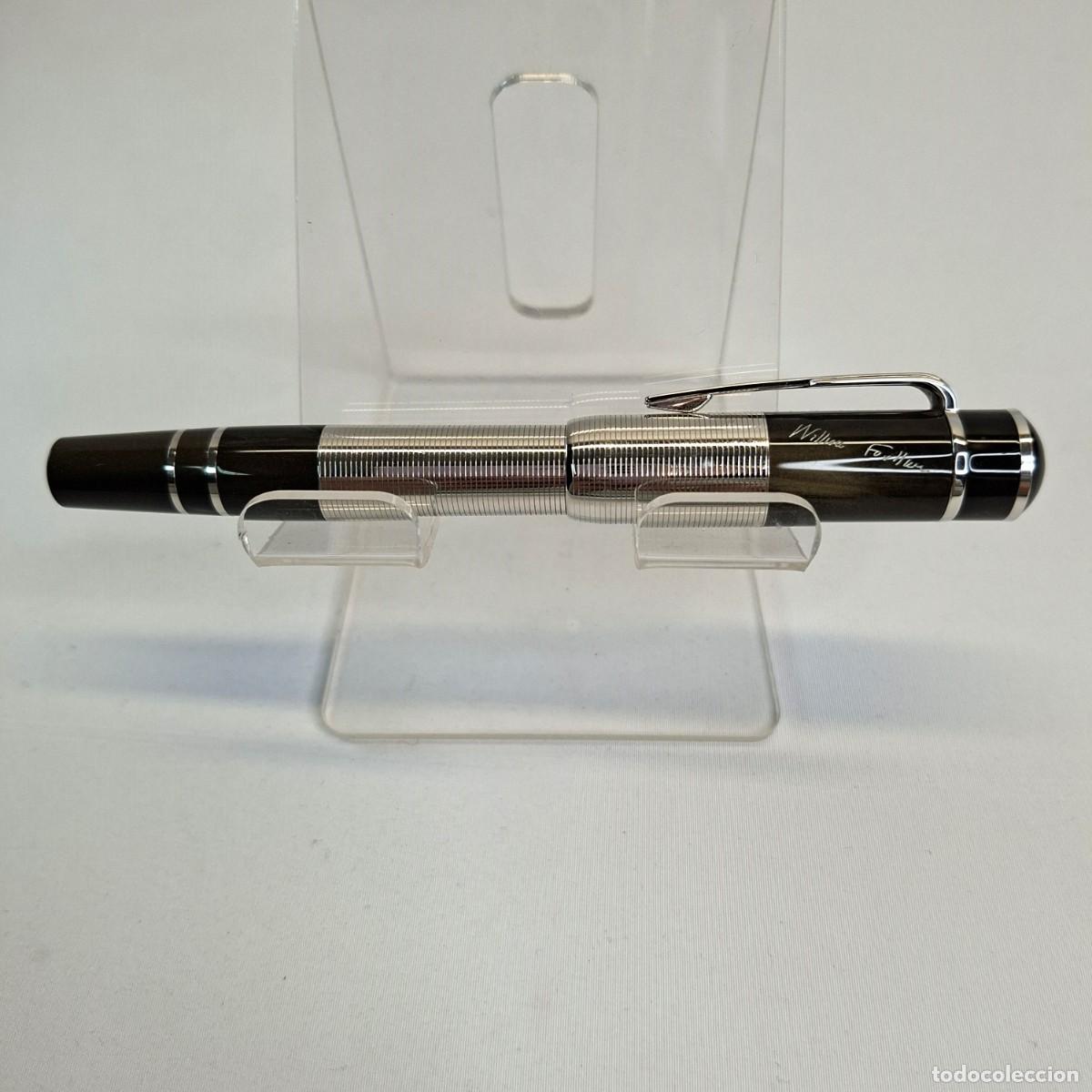 Plumas estilogr&aacute;ficas antiguas: ESTILOGR&Aacute;FICA MONTBLANC WRITERS, EDICI&Oacute;N 2007 - WILLIAM FAULKNER- PLUM&Iacute;N 18K. SIN CAJA.