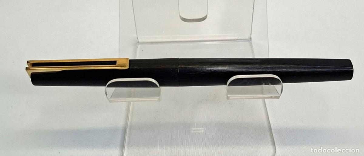 Alte F&uuml;llfederhalter: ESTILOGR&Aacute;FICA WATERMAN MAN 21 - PLUM&Iacute;N 18K. SIN CAJA.