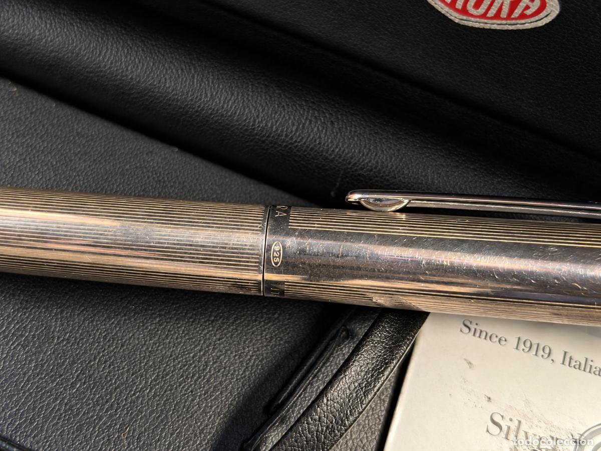 Plumas estilogr&aacute;ficas antiguas: Sterling Silver 925 &ndash; Plum&iacute;n M &ndash; Caja y documentaci&oacute;n - Foto 3