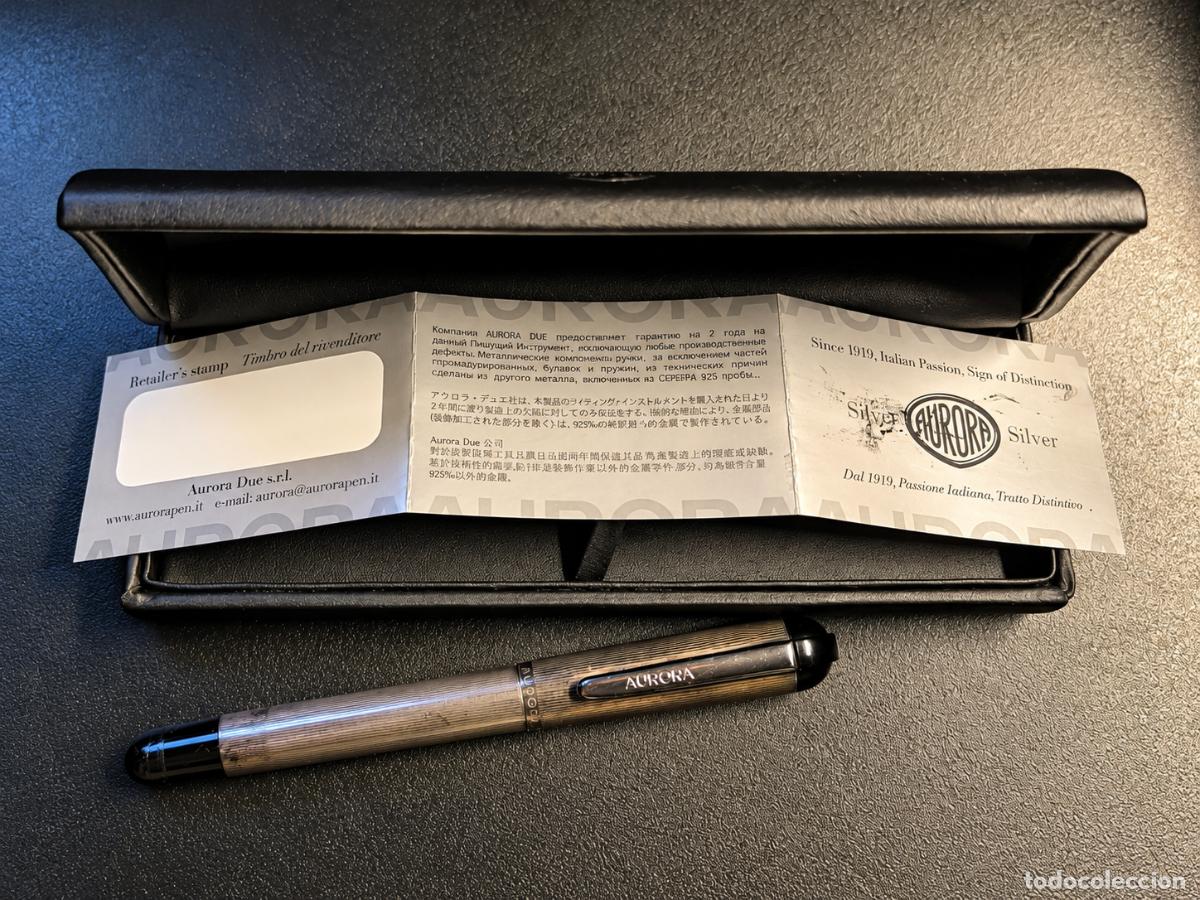 Plumas estilogr&aacute;ficas antiguas: Sterling Silver 925 &ndash; Plum&iacute;n M &ndash; Caja y documentaci&oacute;n - Foto 4