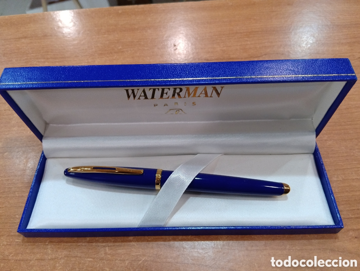 Stylos-plume anciens: Pluma estilogr&aacute;fica Waterman Car&egrave;ne marine blue