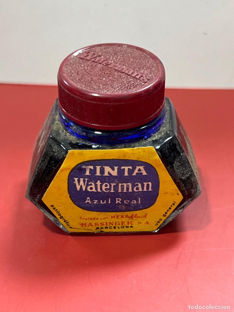 Old Fountain Pens: TINTA WATERMAN. AZUL REAL. ESTILOGR&Aacute;FICA. HASSINGER.
