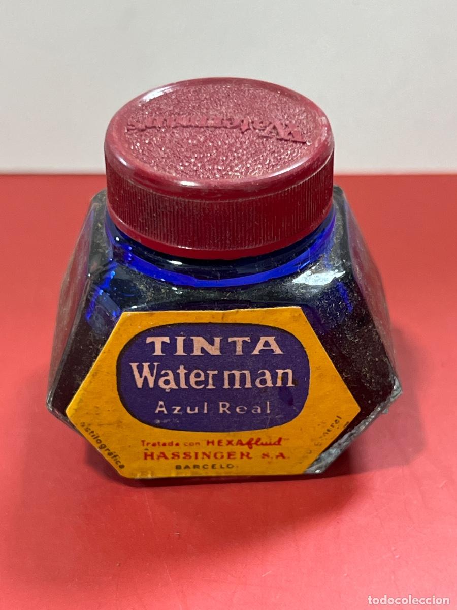 Old Fountain Pens: TINTA WATERMAN. AZUL REAL. ESTILOGR&Aacute;FICA. HASSINGER.