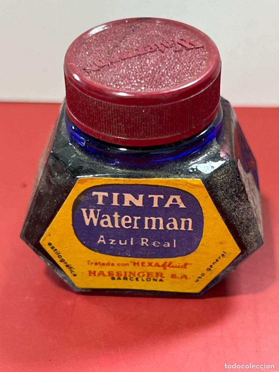 Old Fountain Pens: TINTA WATERMAN. AZUL REAL. ESTILOGR&Aacute;FICA. HASSINGER.