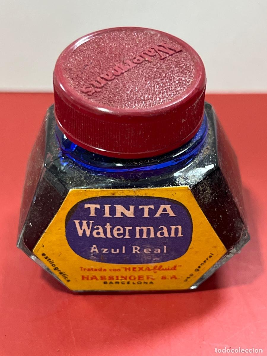 Old Fountain Pens: TINTA WATERMAN. AZUL REAL. ESTILOGR&Aacute;FICA. HASSINGER.