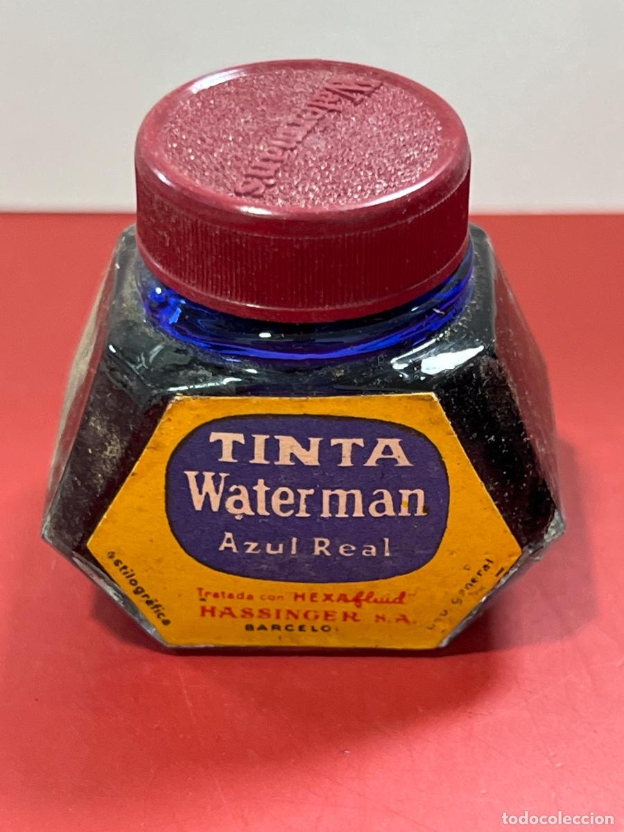 Old Fountain Pens: TINTA WATERMAN. AZUL REAL. ESTILOGR&Aacute;FICA. HASSINGER.