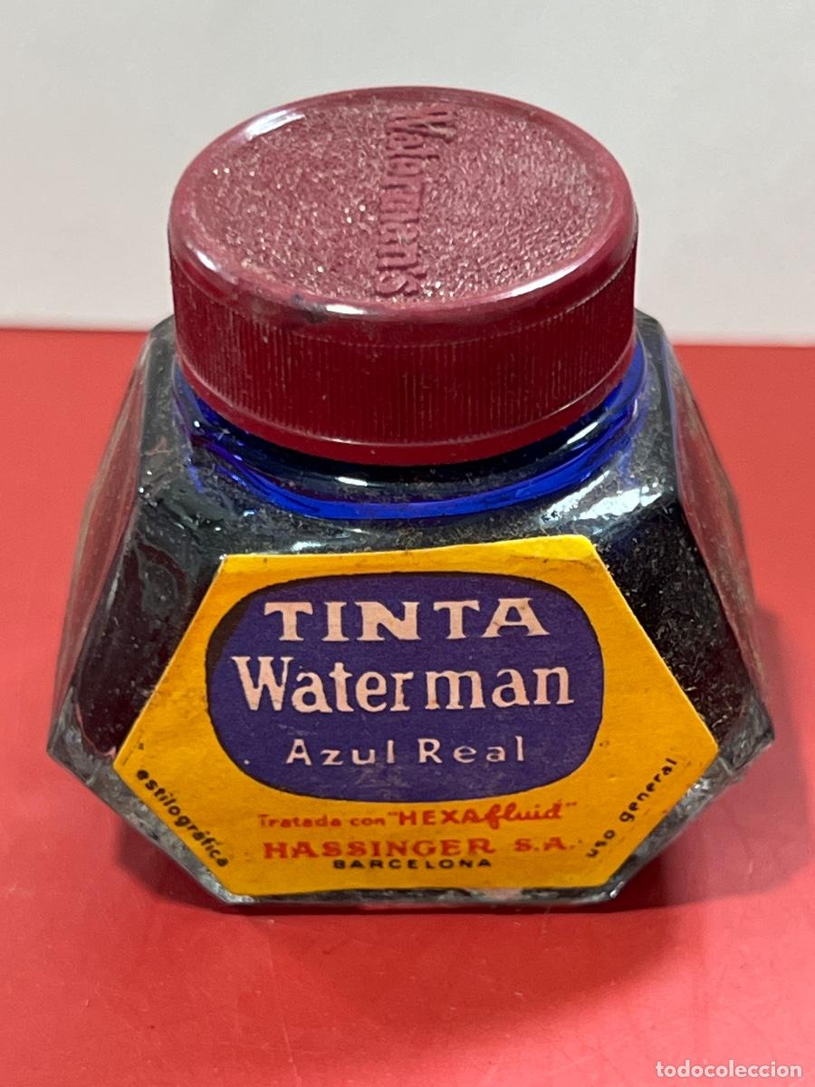 Old Fountain Pens: TINTA WATERMAN. AZUL REAL. ESTILOGR&Aacute;FICA. HASSINGER.