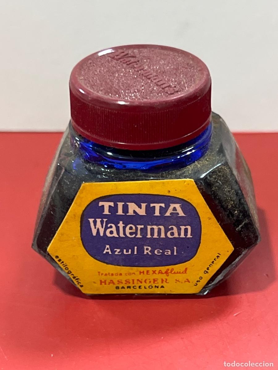 Old Fountain Pens: TINTA WATERMAN. AZUL REAL. ESTILOGR&Aacute;FICA. HASSINGER.