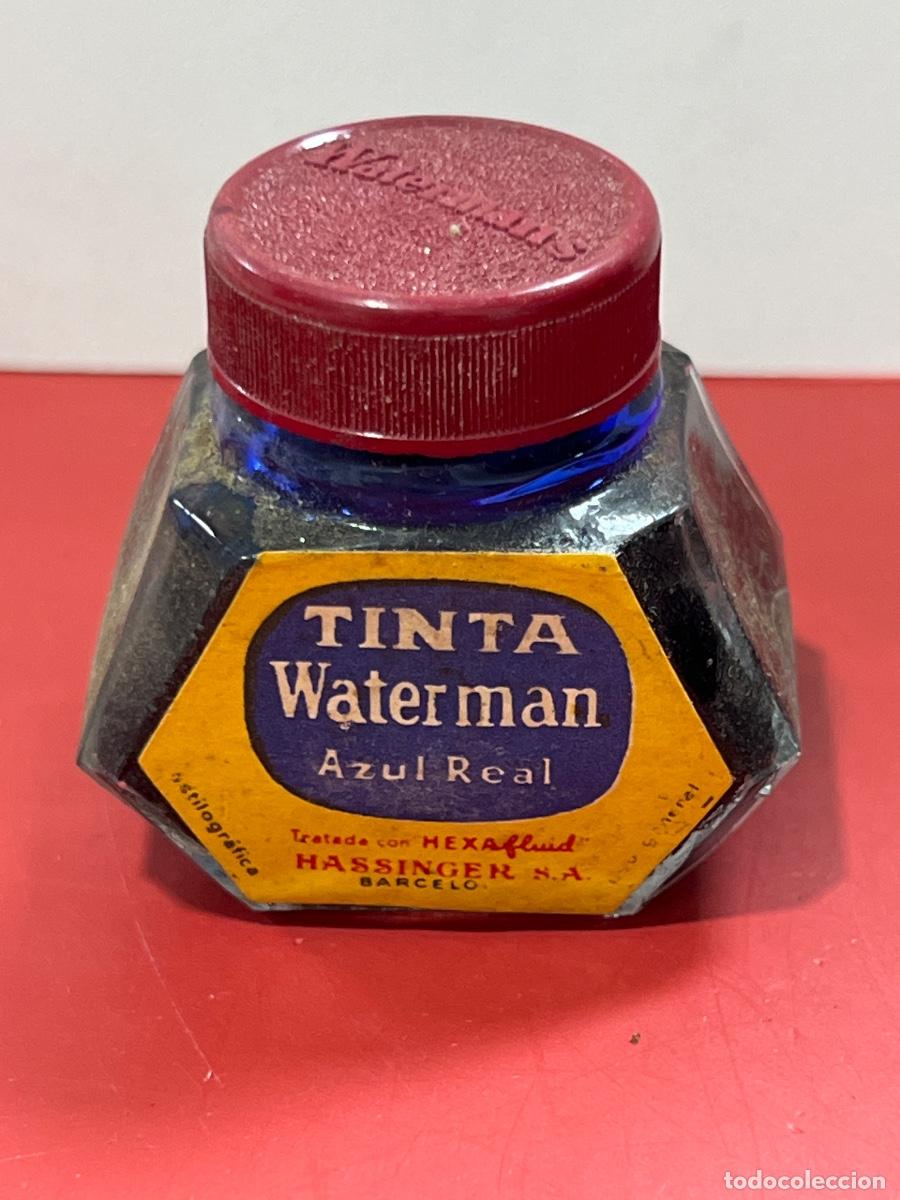 Old Fountain Pens: TINTA WATERMAN. AZUL REAL. ESTILOGR&Aacute;FICA. HASSINGER.