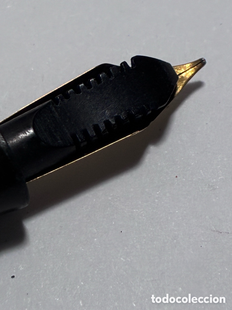 Plumas estilogr&aacute;ficas antiguas: Pluma Waterman&rsquo;s Ideal plumin oro original - Foto 8