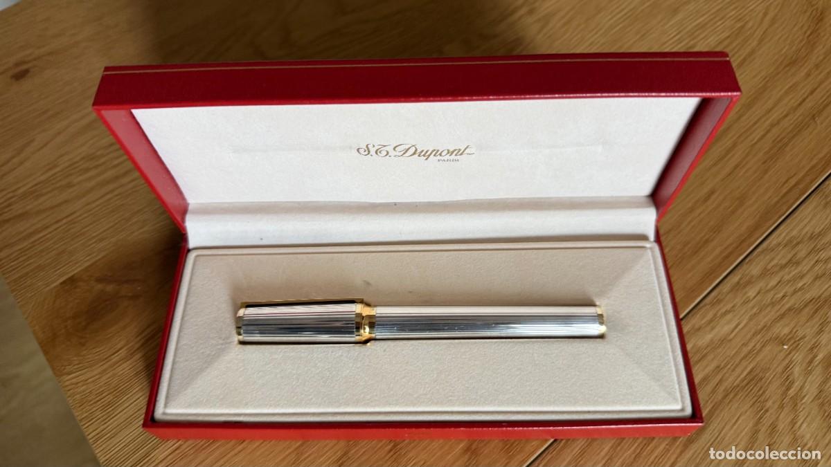 Plumas estilogr&aacute;ficas antiguas: S.T. DUPONT PARIS &ndash; PLUMA ESTILOGR&Aacute;FICA VINTAGE &ndash; PLUM&Iacute;N ORO 18K &ndash; ESTUCHE Y DOCUMENTACI&Oacute;N