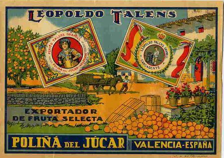 Etiquetas antiguas: CARTEL ITO    NARANJAS L.TALENS - Foto 1