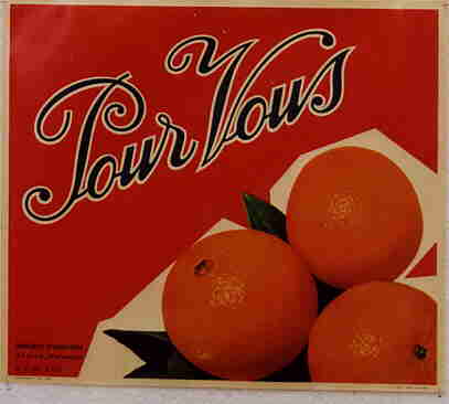 Etiquetas antiguas: CARTEL ITO ETIQUETA NARANJAS POUR VOUS ALCIRA VALENCIA ORIGINAL K3