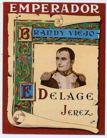 Old Labels: ETIQUETA BRANDY EMPERADOR ER22BIS